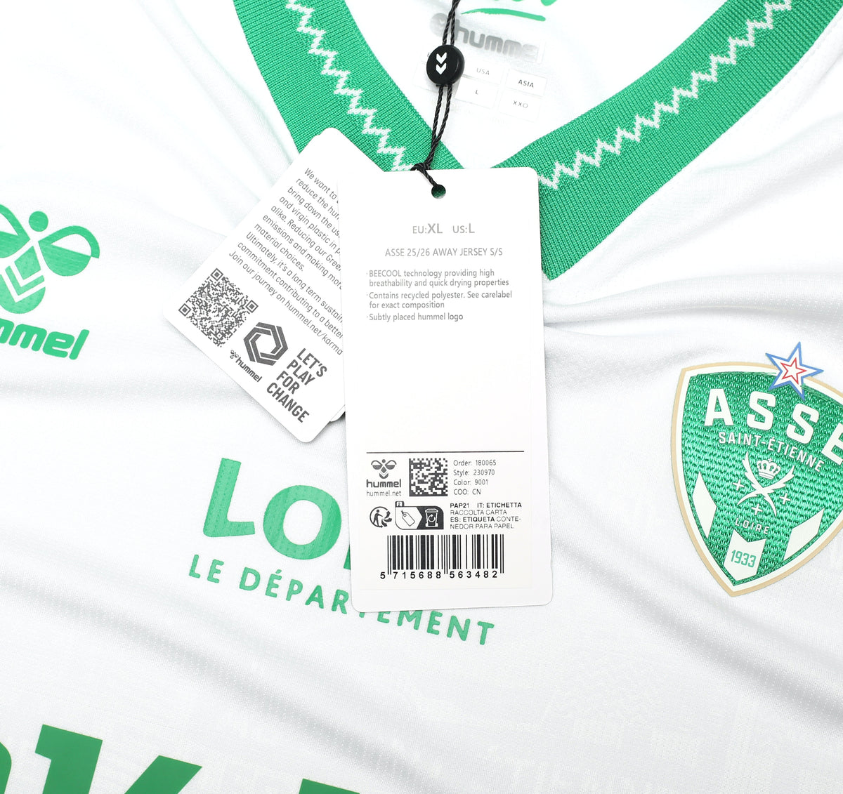 2025-26 Saint Etienne Hummel away shirt New in bag | All sizes