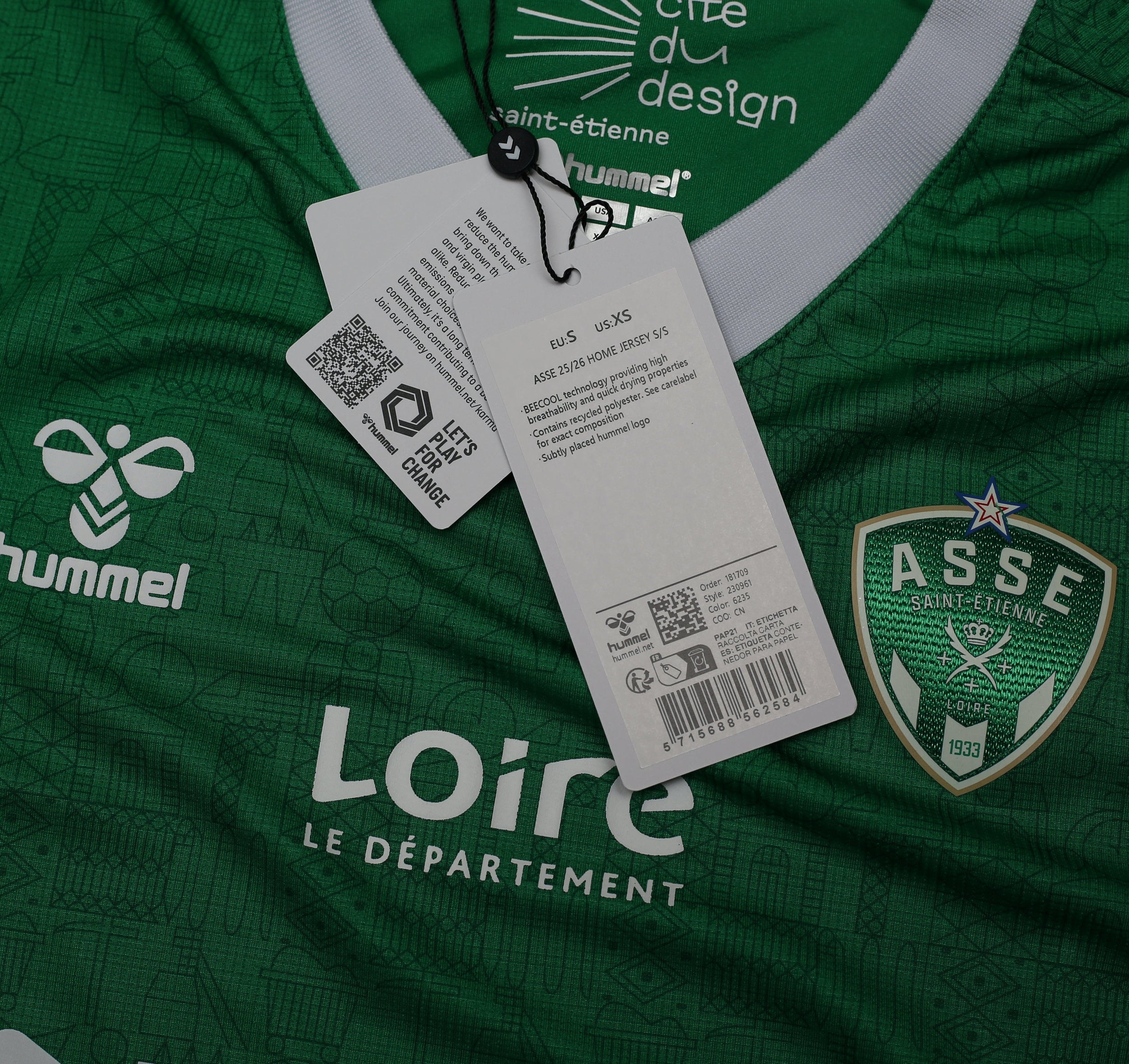 2025-26 Saint Etienne Hummel Home shirt New in bag | All sizes (Copy)