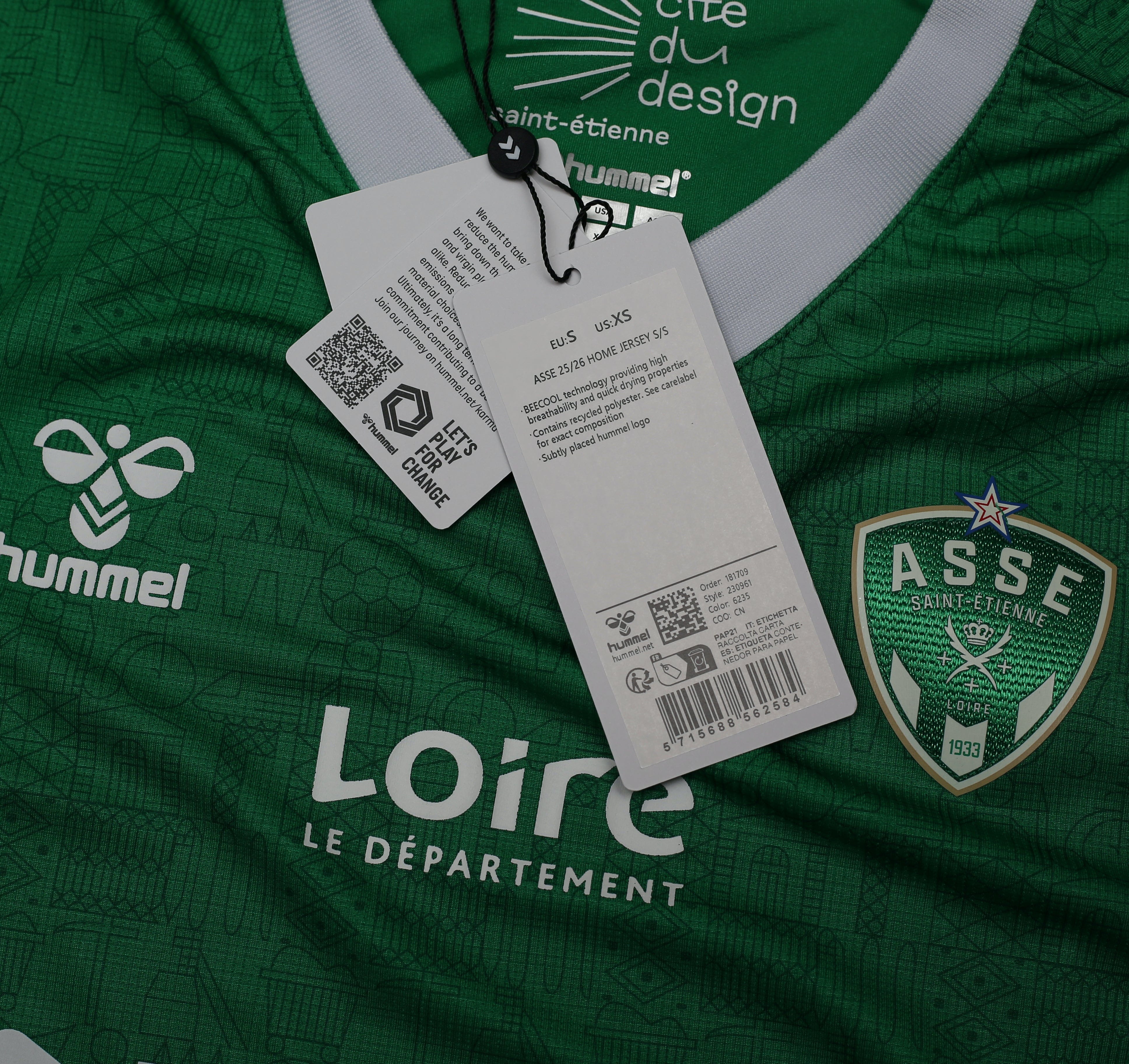 2025-26 Saint Etienne Hummel Home shirt New in bag | All sizes (Copy)