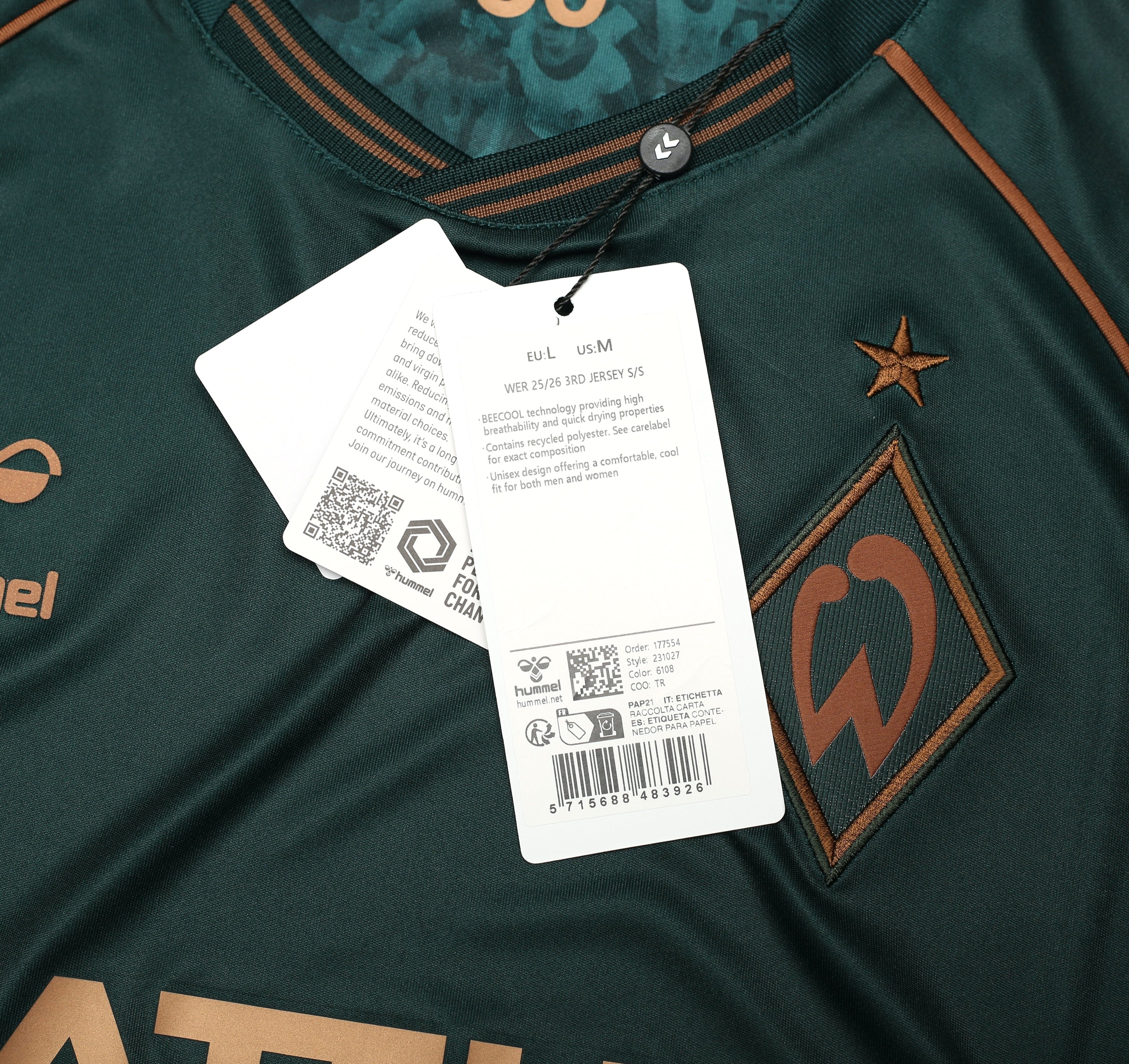 2025/26 Werder Bremen Hummel Third Shirt | Hummel