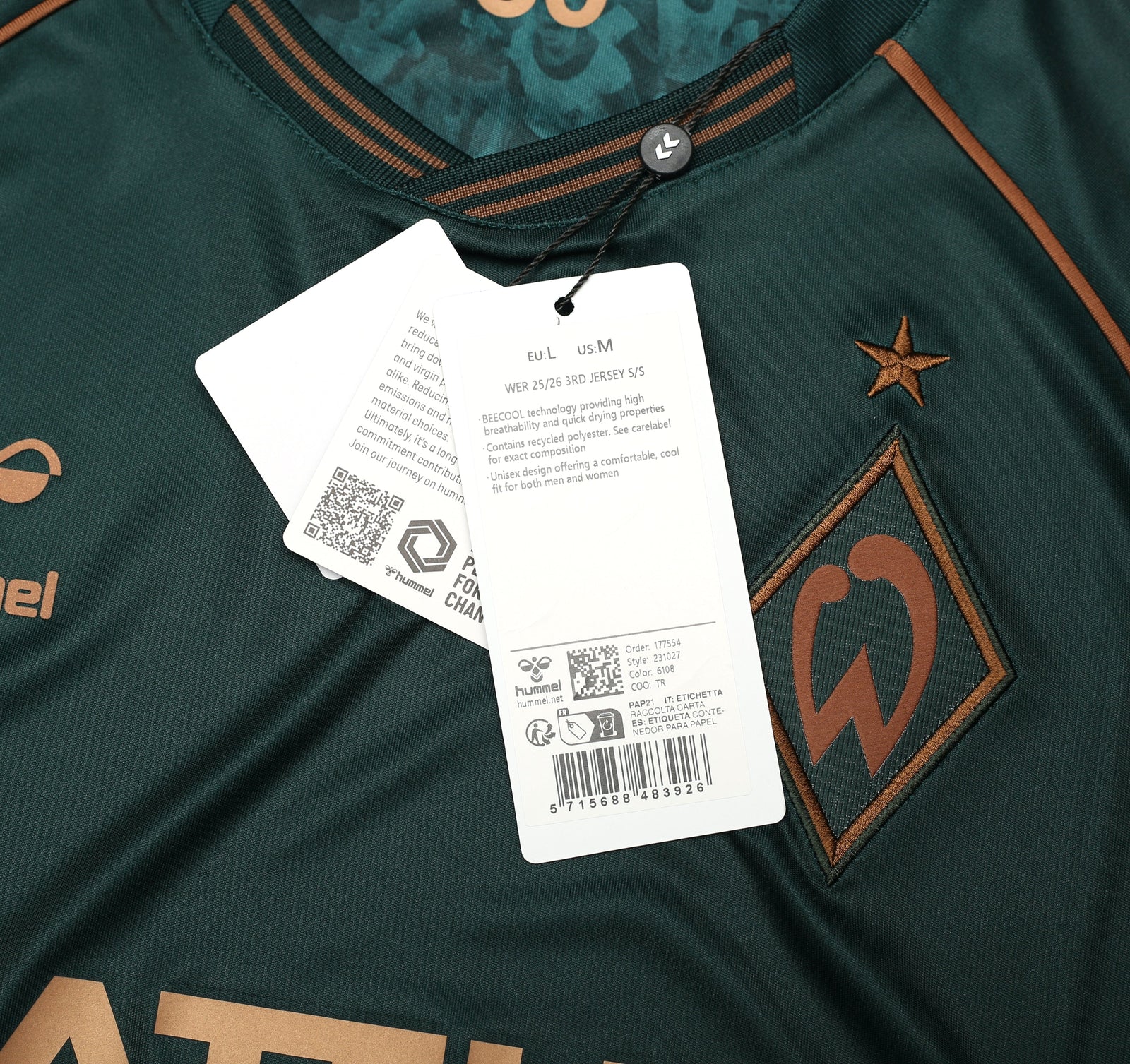 2025/26 Werder Bremen Hummel Third Shirt | Hummel