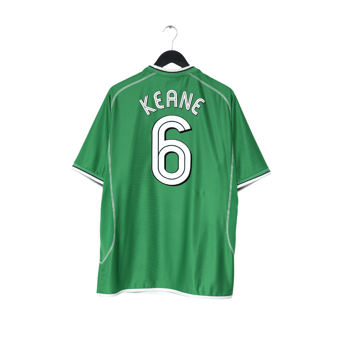 2002/03 KEANE #6 Ireland Vintage Umbro Home Football Shirt (XL)0