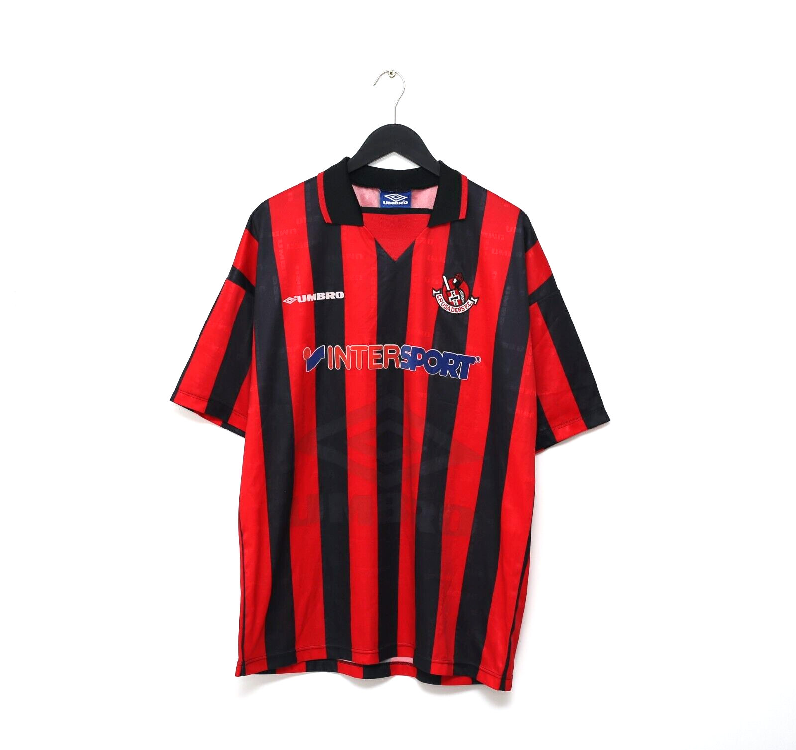 1996/97 CRUSADERS FC Vintage Umbro Home Football Shirt (XL)