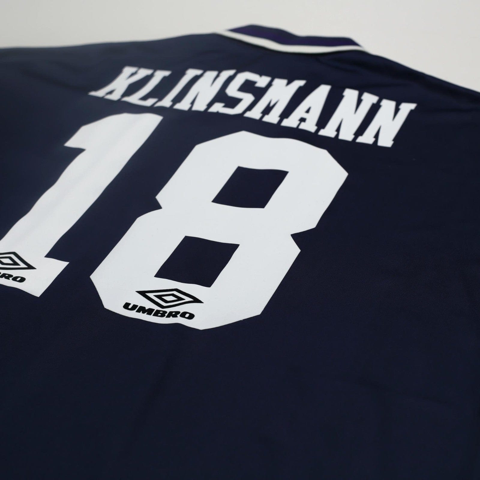 1994/95 Klinsmann #18 Tottenham Hotspur Vintage Umbro Away Football Shirt (XXL)9