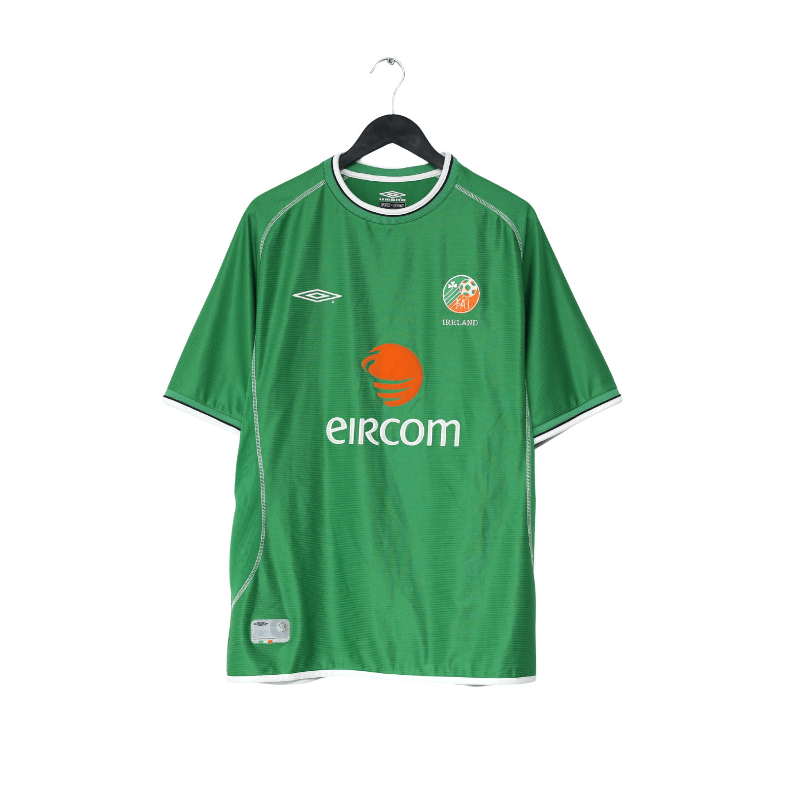 2002/03 KEANE #6 Ireland Vintage Umbro Home Football Shirt (XL)1