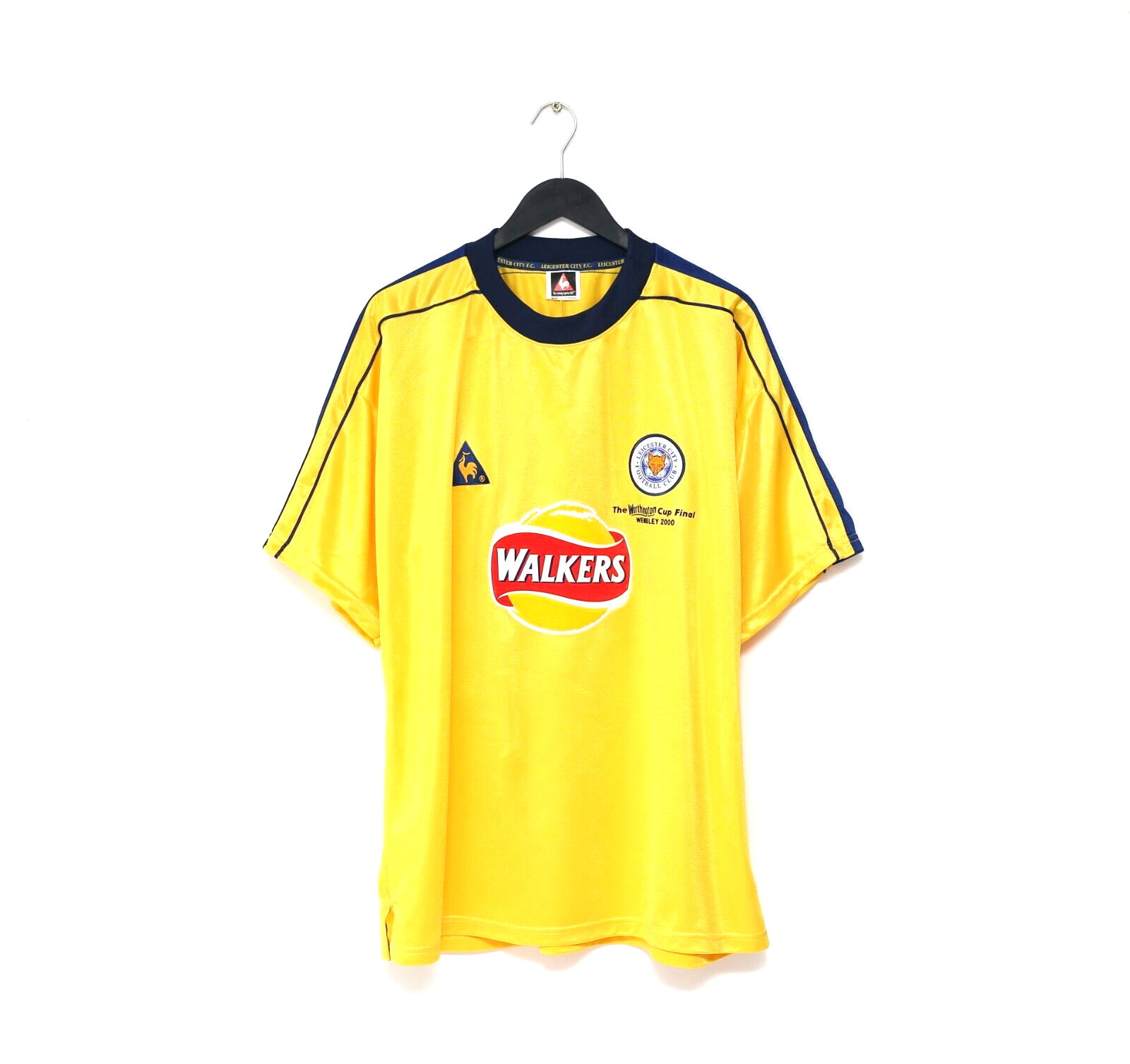 1999/01 LEICESTER CITY Vintage LCS Away Worthington Cup Final Football Shirt XL