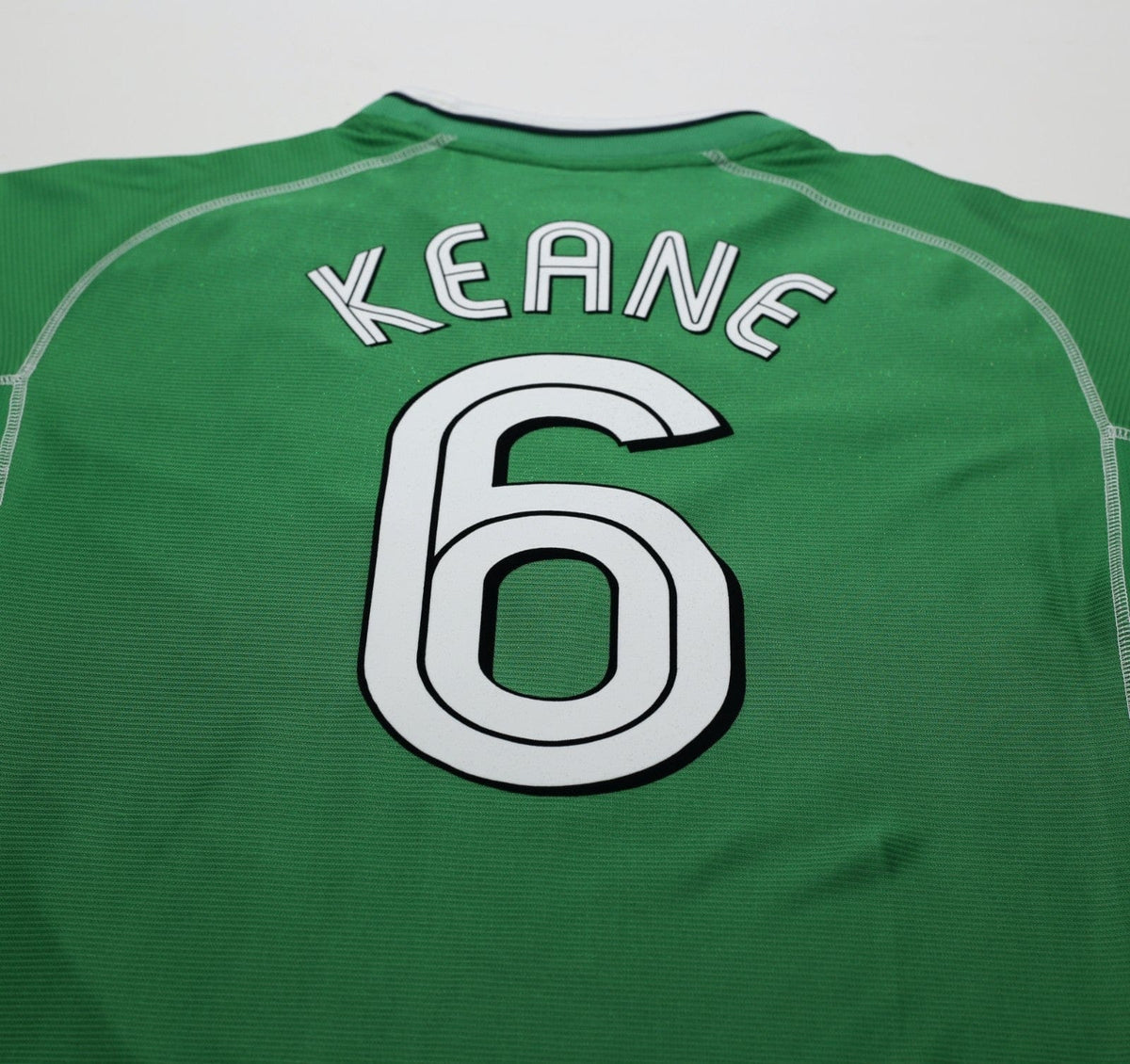 2002/03 KEANE #6 Ireland Vintage Umbro Home Football Shirt (XL)8