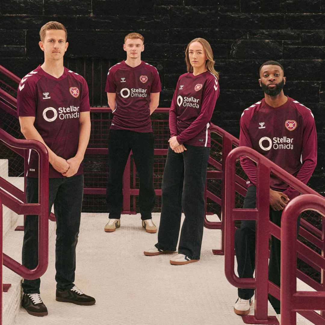 Hearts hummel 2025 home shirt | Football Shirt Collective