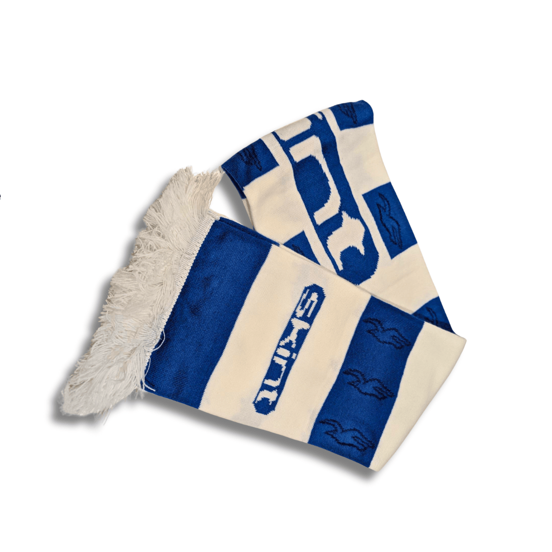 Blue and white Brighton Retro Football Scarf Skint