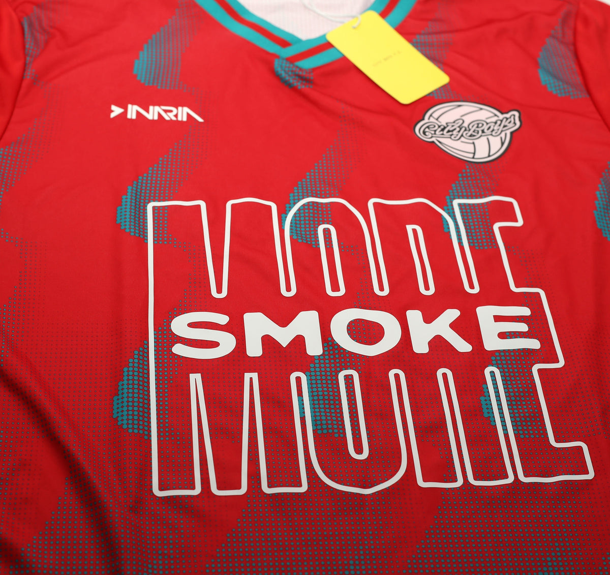 Hot Smoke City Boys FC v Inaria football shirt