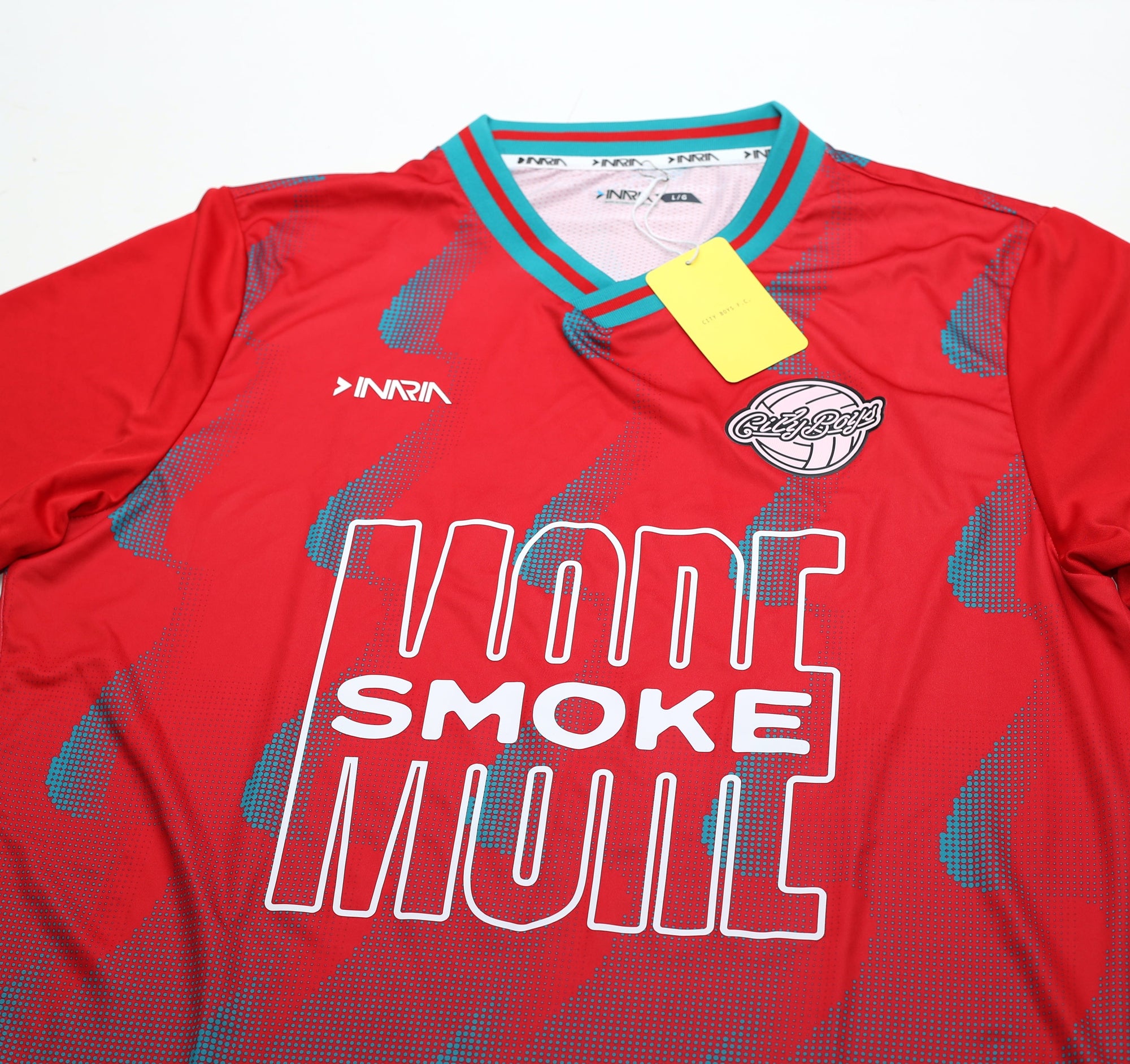 Hot Smoke City Boys FC v Inaria football shirt