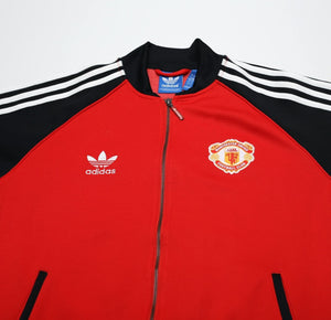MANCHESTER UNITED Vintage Retro adidas Originals Superstar Track Top (L)