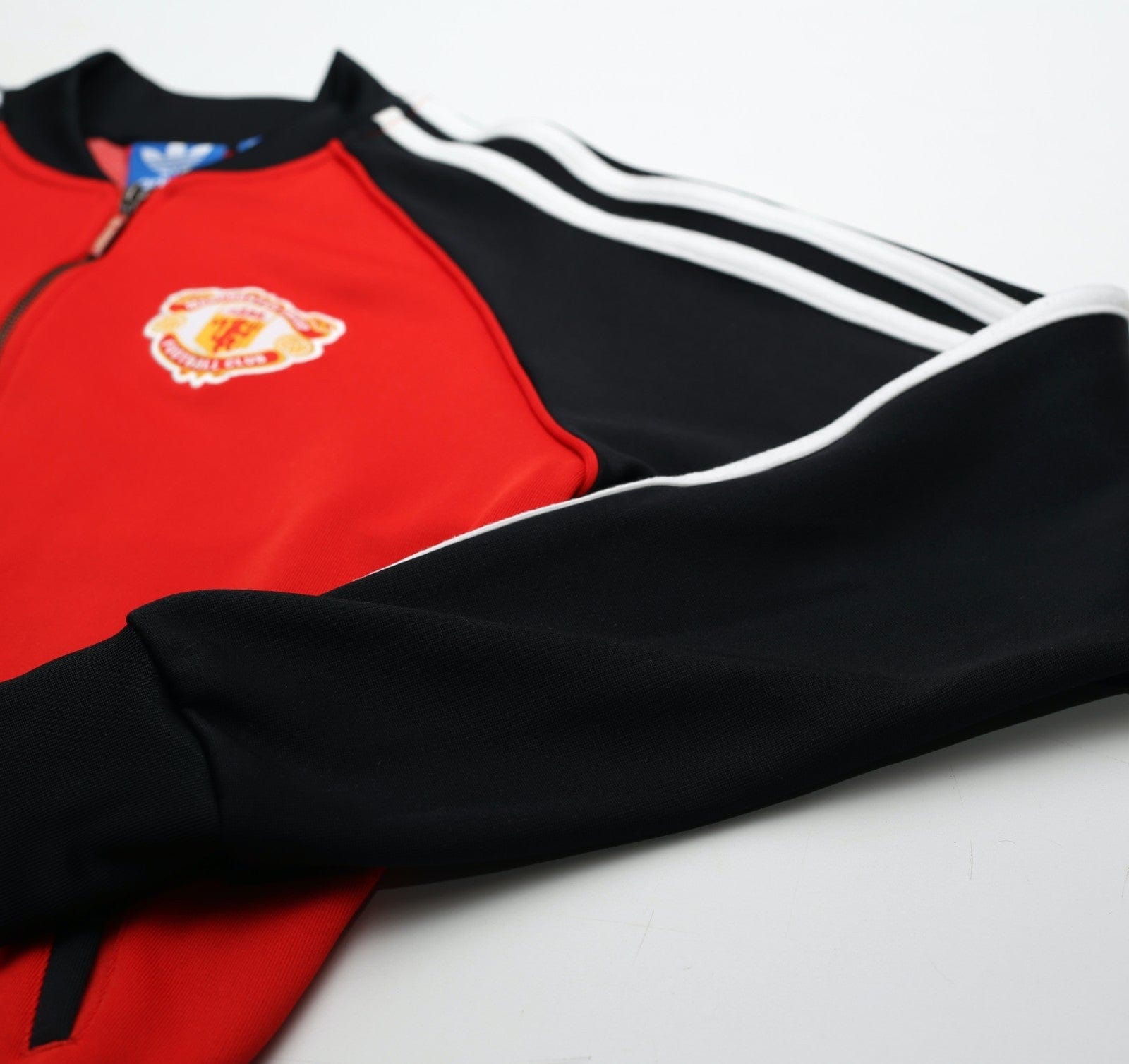 MANCHESTER UNITED Vintage Retro adidas Originals Superstar Track Top (S)