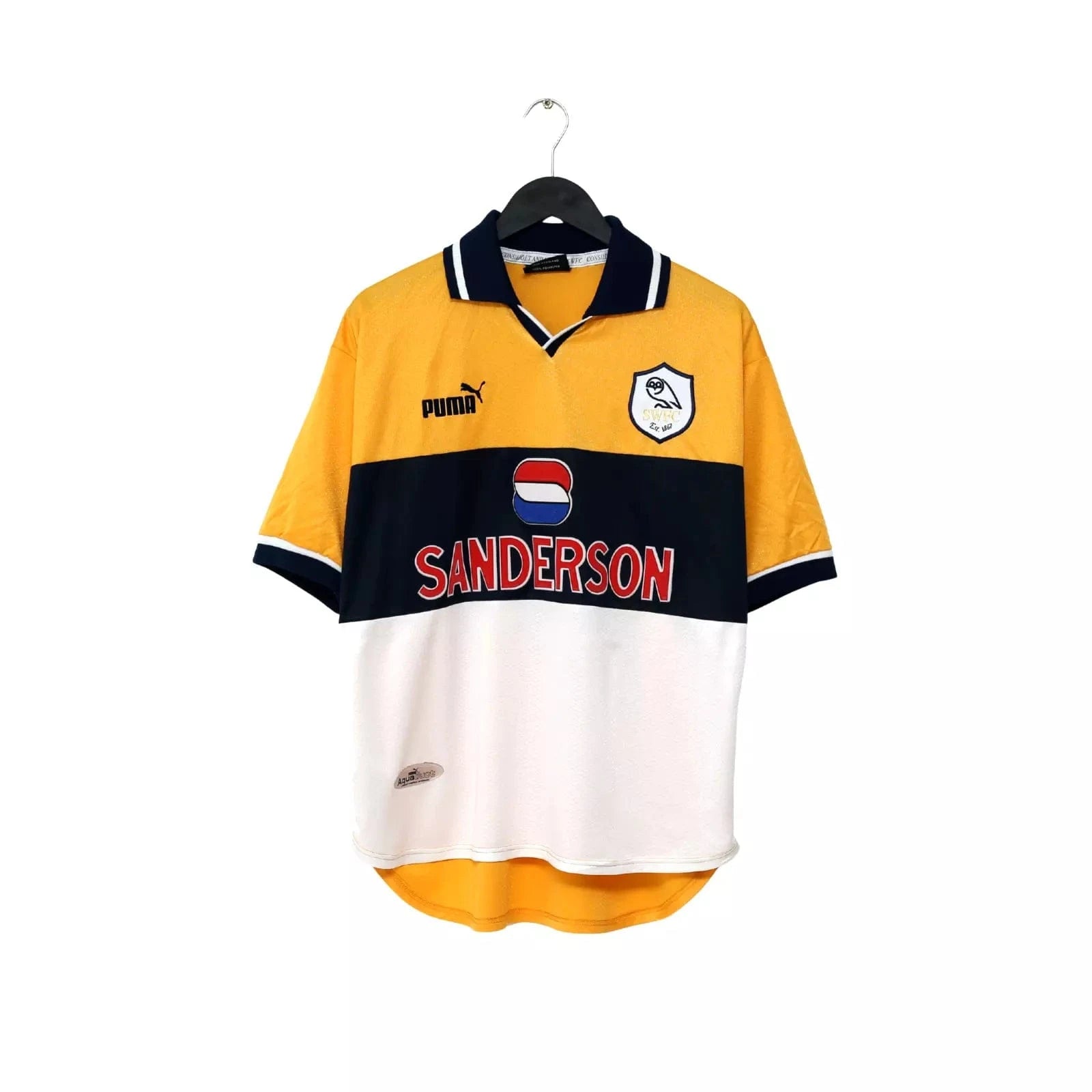 1998/00 DI CANIO #11 Sheffield Wednesday Vintage Away Football Shirt (M)