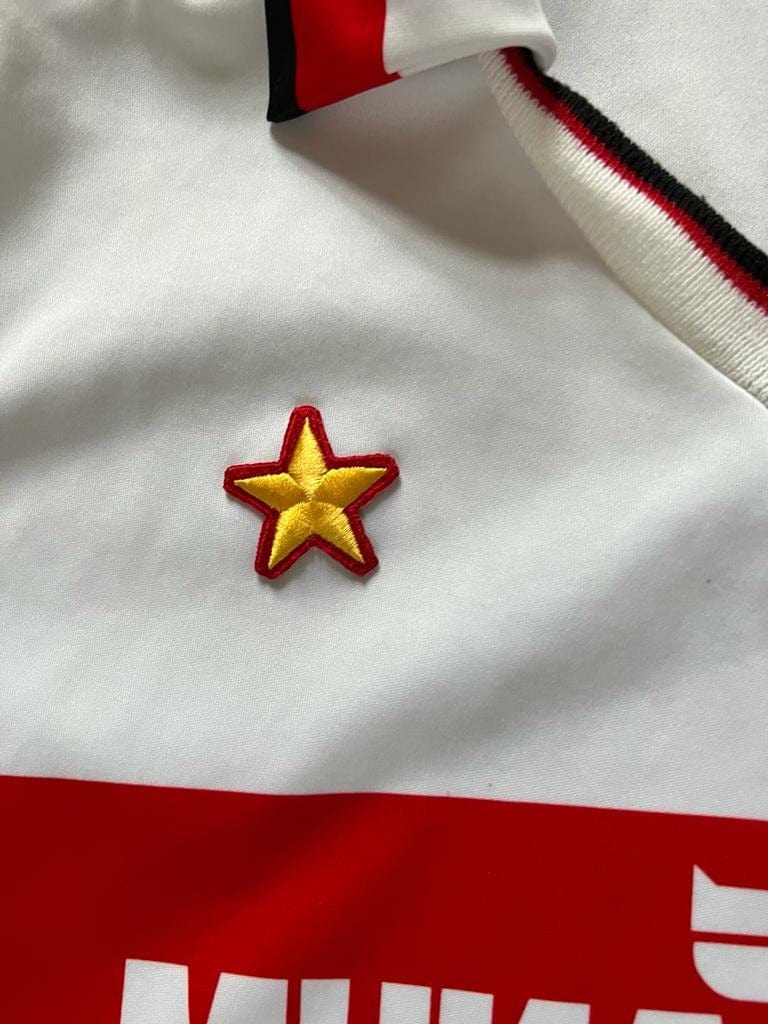 Football Shirt Collective 1990-92 AC Milan adidas long sleeve football shirt Excellent L