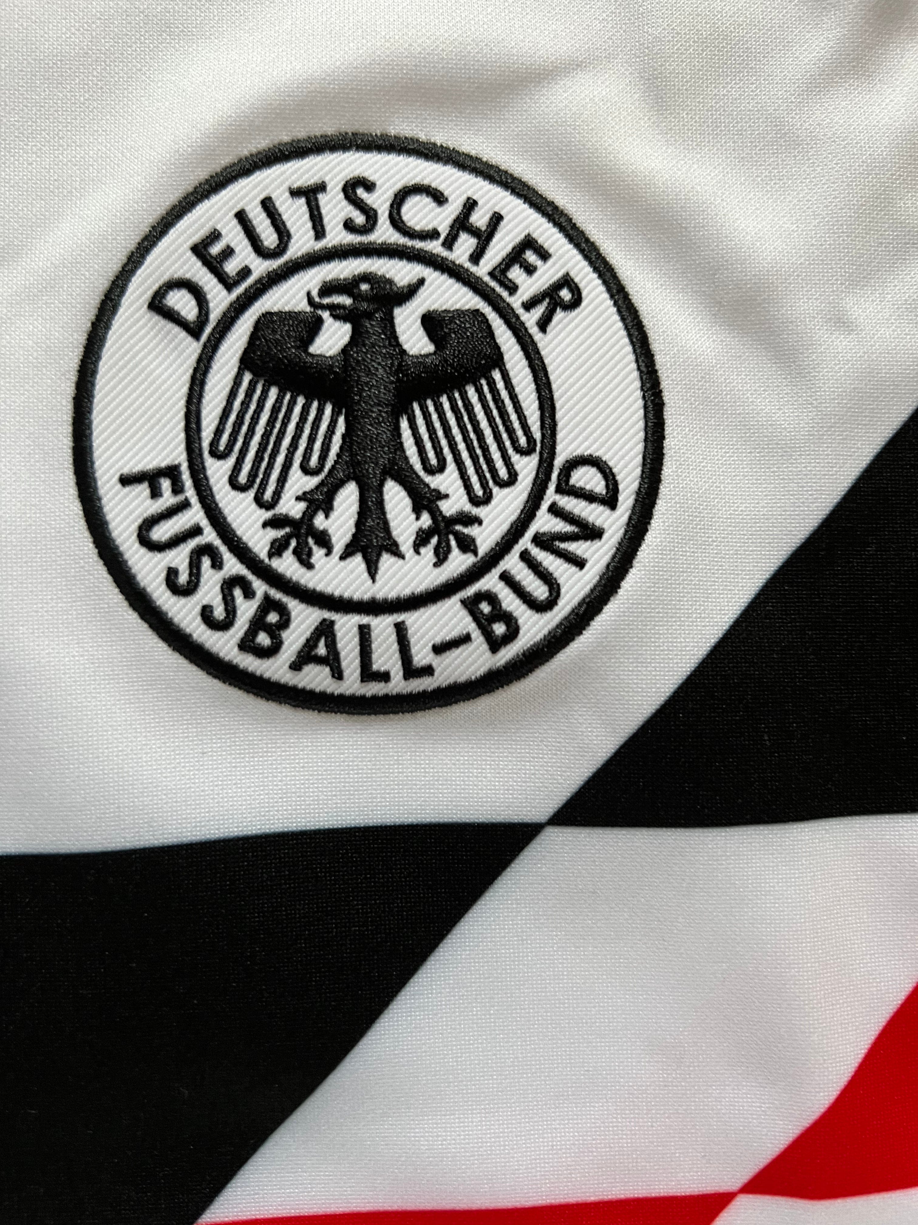 HolySport Germany Retro Adidas Mash Up Soccer Jersey Sample - Tribute to Two Different 90s Vintage Kit Shirts - Size Medium 