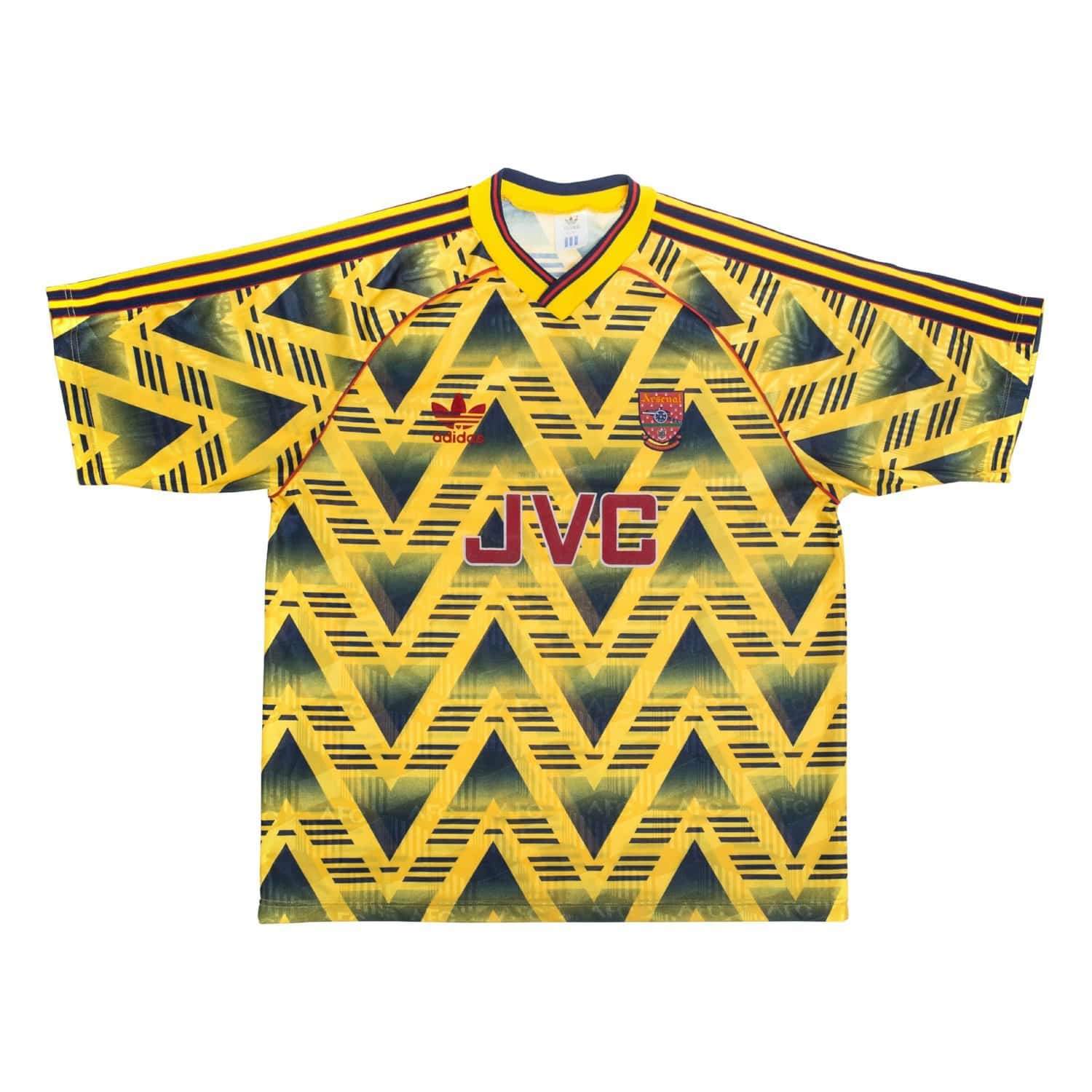 1991-93 Arsenal Away Shirt L Excellent - Football Shirt Collective
