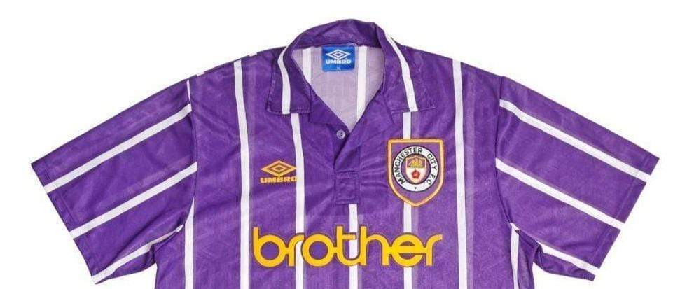 Manchester City Football Shirt (away, 1992-1994)  Football shirts, Classic  football shirts, Retro football shirts