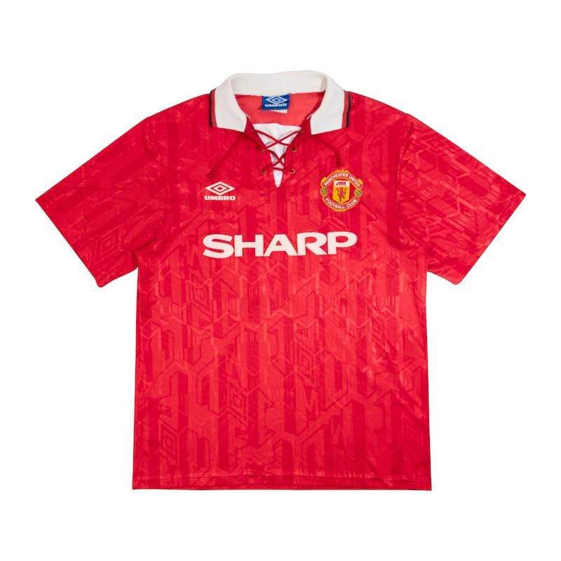 Football Shirt Collective 1992-94 Manchester United Home Shirt L #4 Bruce