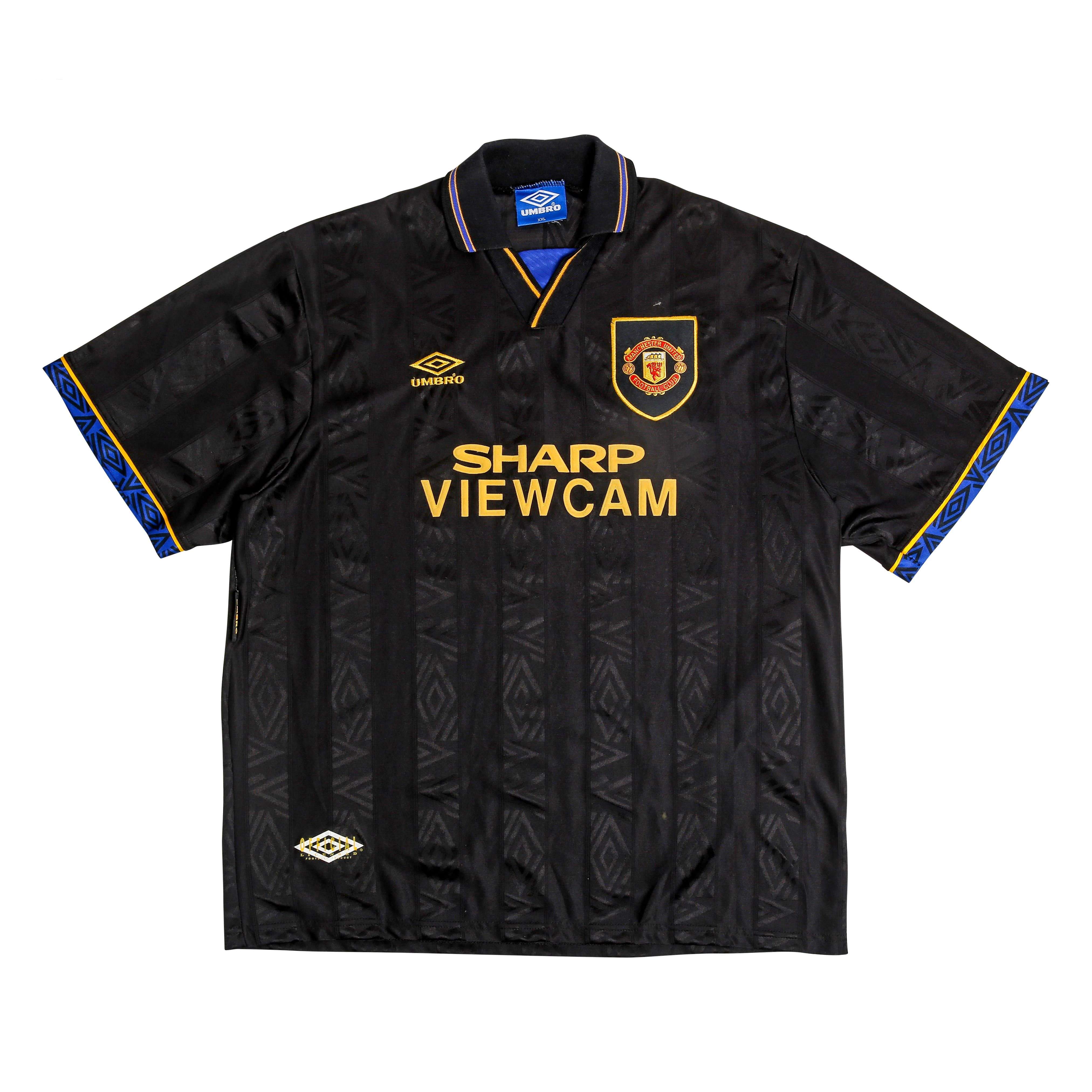 1993-95 Manchester United Away Shirt (Excellent) M - Football 