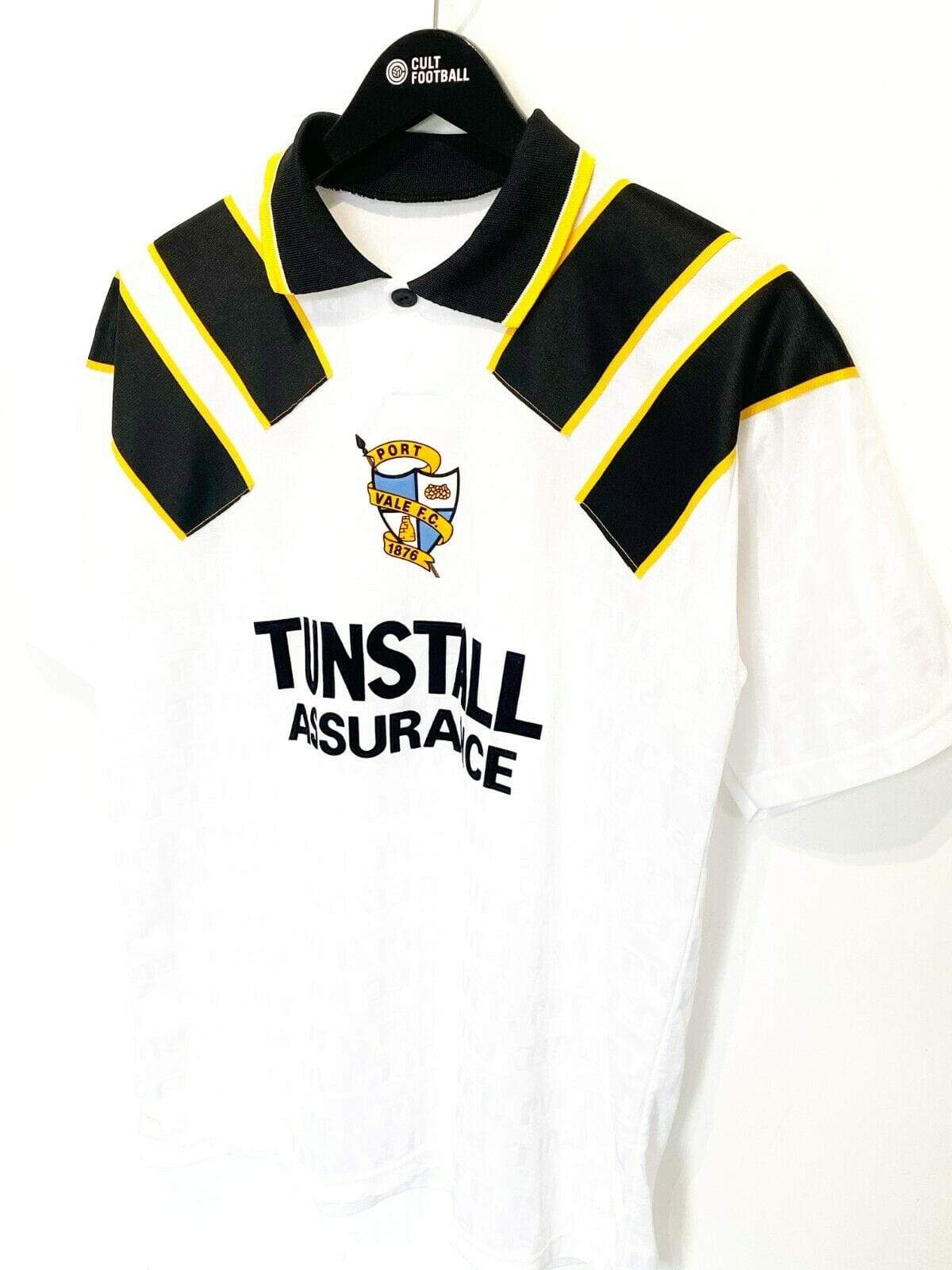 Port Vale 1993/95 PORT VALE Vintage Home Football Shirt Jersey (S)