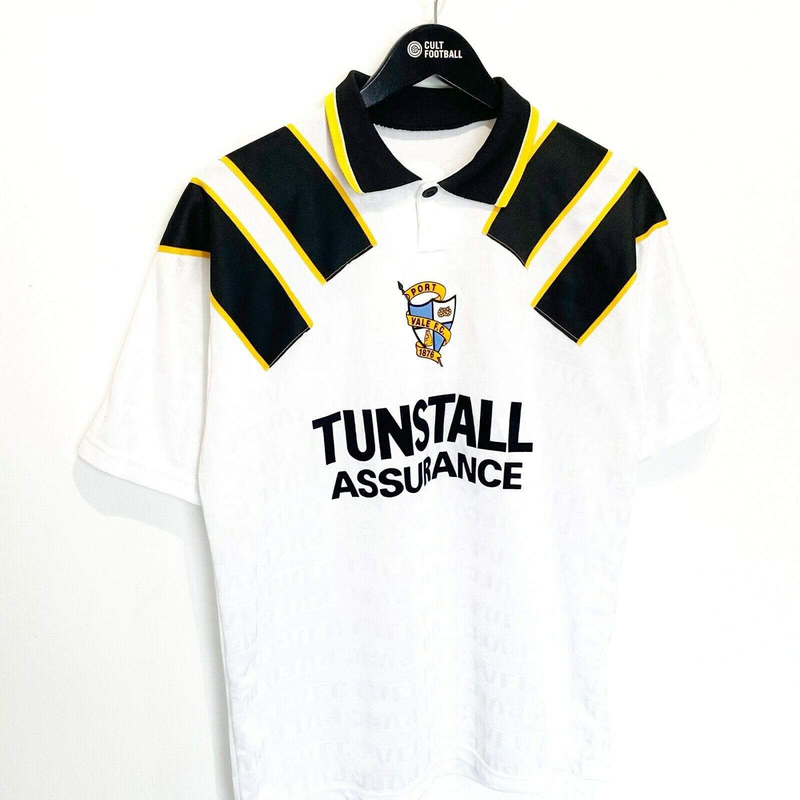Port Vale 1993/95 PORT VALE Vintage Home Football Shirt Jersey (S)