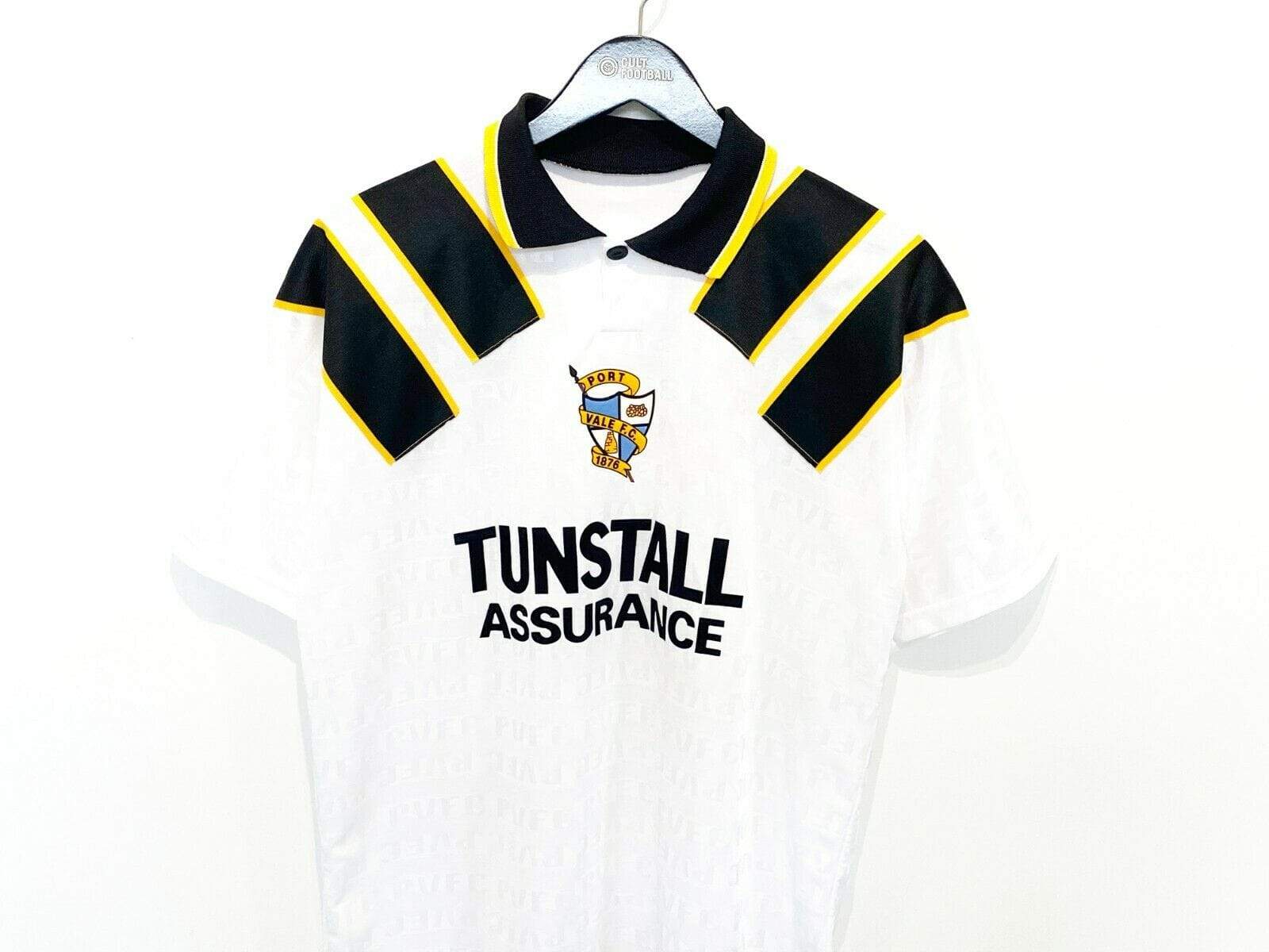 Port Vale 1993/95 PORT VALE Vintage Home Football Shirt Jersey (S)