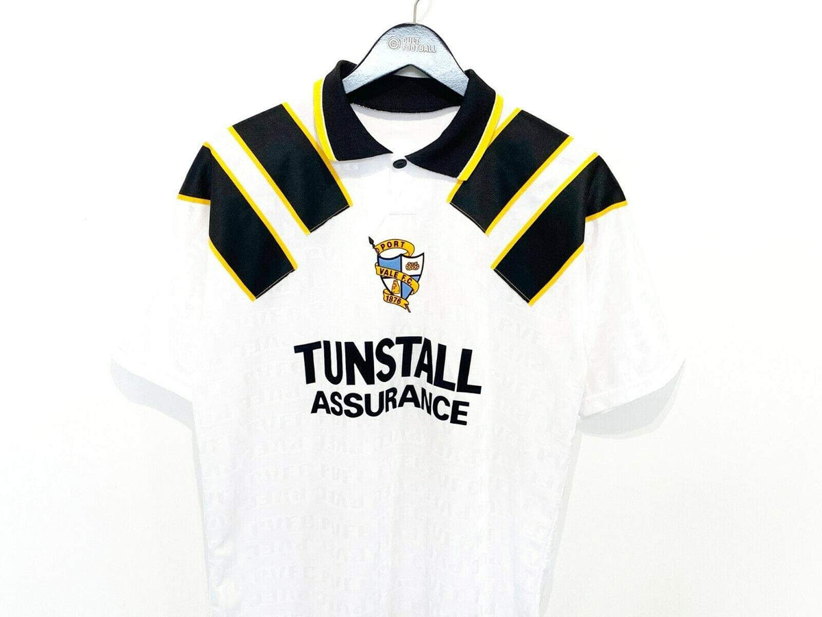 Port Vale 1993/95 PORT VALE Vintage Home Football Shirt Jersey (S)