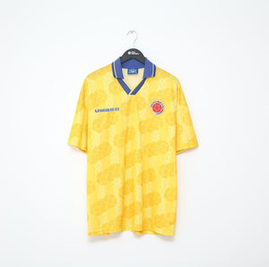 Colombia 1994/95 COLOMBIA Vintage Umbro Home Football Shirt Jersey (XL)