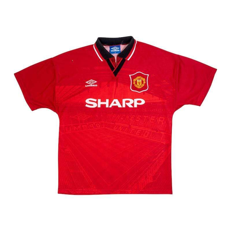 Football Shirt Collective 1994-95 Manchester United Home Shirt M Kanchelskis (Excellent)