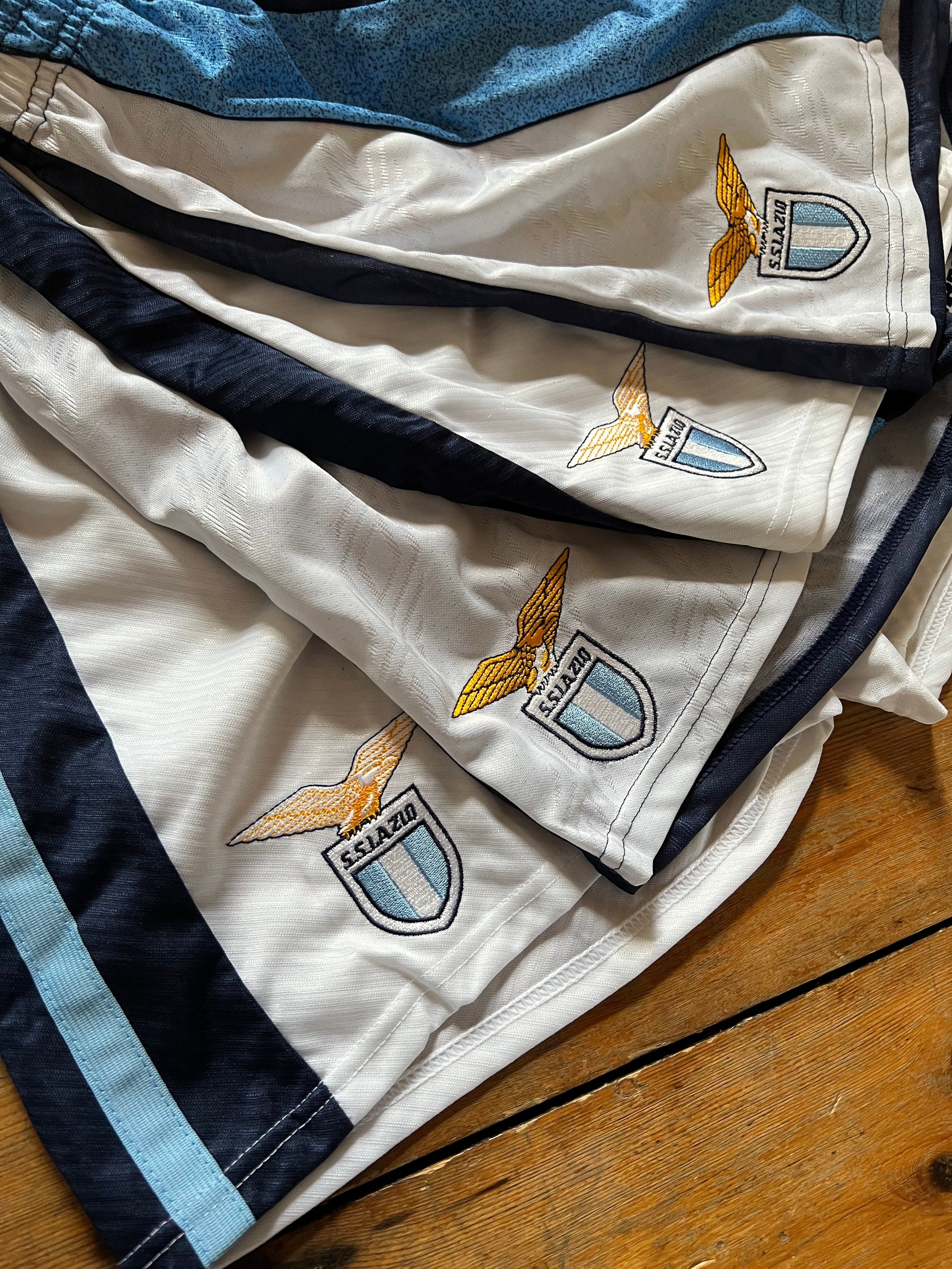 Football Shirt Collective 1994-96 Lazio Umbro home shorts M Excellent
