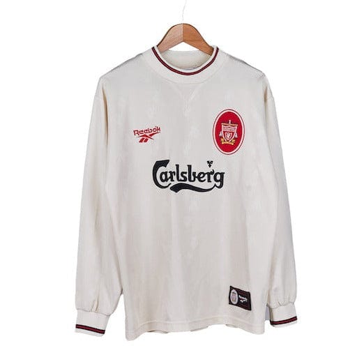 Calcio Vintage Club 1996-97 Reebok Liverpool Away Shirt XL &#39;Collymore 8&#39;