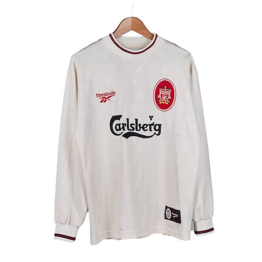 UK製 Reebok LIVERPOOL 96/97 アウェイ ゲームシャツ M 1996-97 Liverpool Away Reebok long sleeve shirt M (Excellent