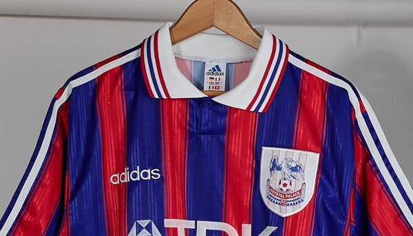 1996-98 Crystal Palace home shirt adidas L Excellent - Football