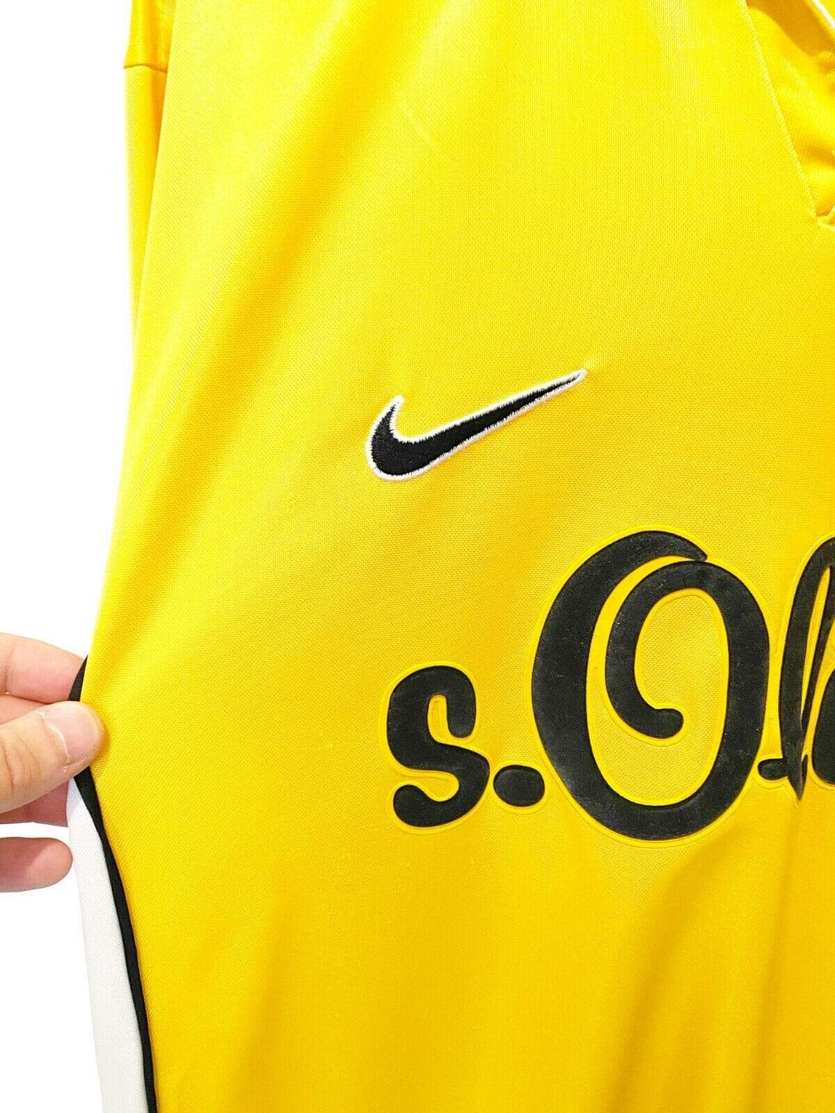 Borussia Dortmund 1998/99 BORUSSIA DORTMUND Vintage Nike LS Home Football Shirt Jersey (L)