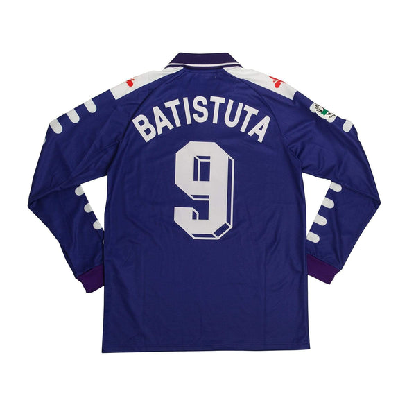【正規97-98FILA Fiorentina L/S BATISTUTA#9】 Batistuta #9 Fiorentina 1997-98 Home Long Sleeve Jersey