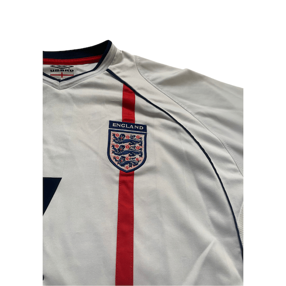 England Home 2002 World Cup Retro Jersey.