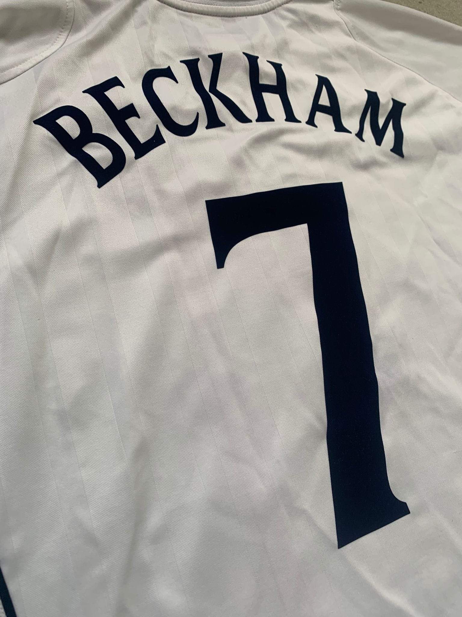 Football Shirt Collective 2002 England World Cup Home Shirt BECKHAM 7 (XXL)
