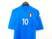Italy 2002 TOTTI #10 Italy Vintage Kappa Home Football Shirt Jersey (M/L) AS Roma