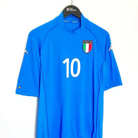 Italy 2002 TOTTI #10 Italy Vintage Kappa Home Football Shirt Jersey (M/L) AS Roma