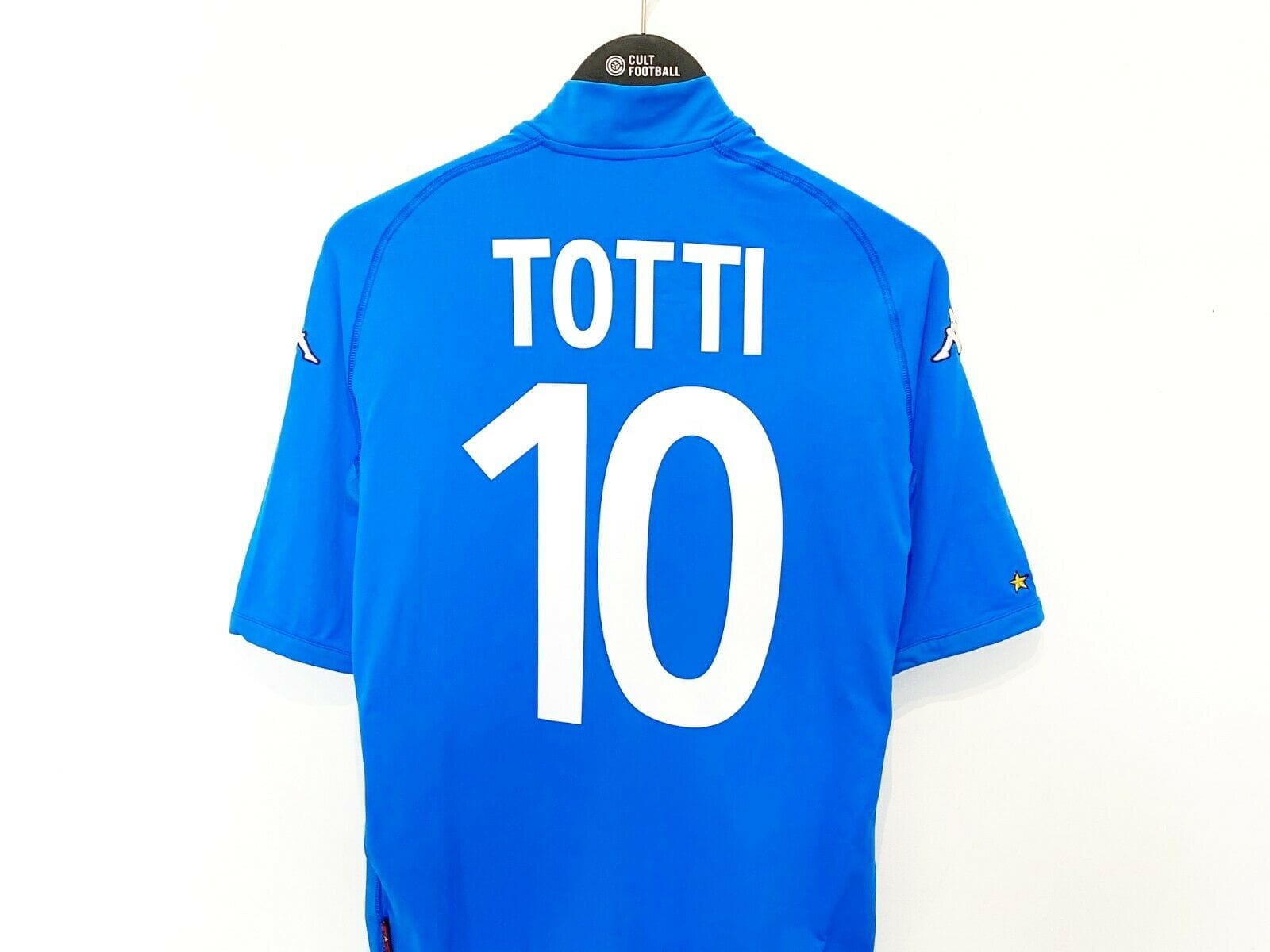 Italy 2002 TOTTI #10 Italy Vintage Kappa Home Football Shirt Jersey (M/L) AS Roma