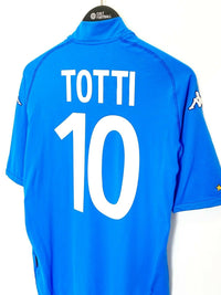 Italy 2002 TOTTI #10 Italy Vintage Kappa Home Football Shirt Jersey (M/L) AS Roma