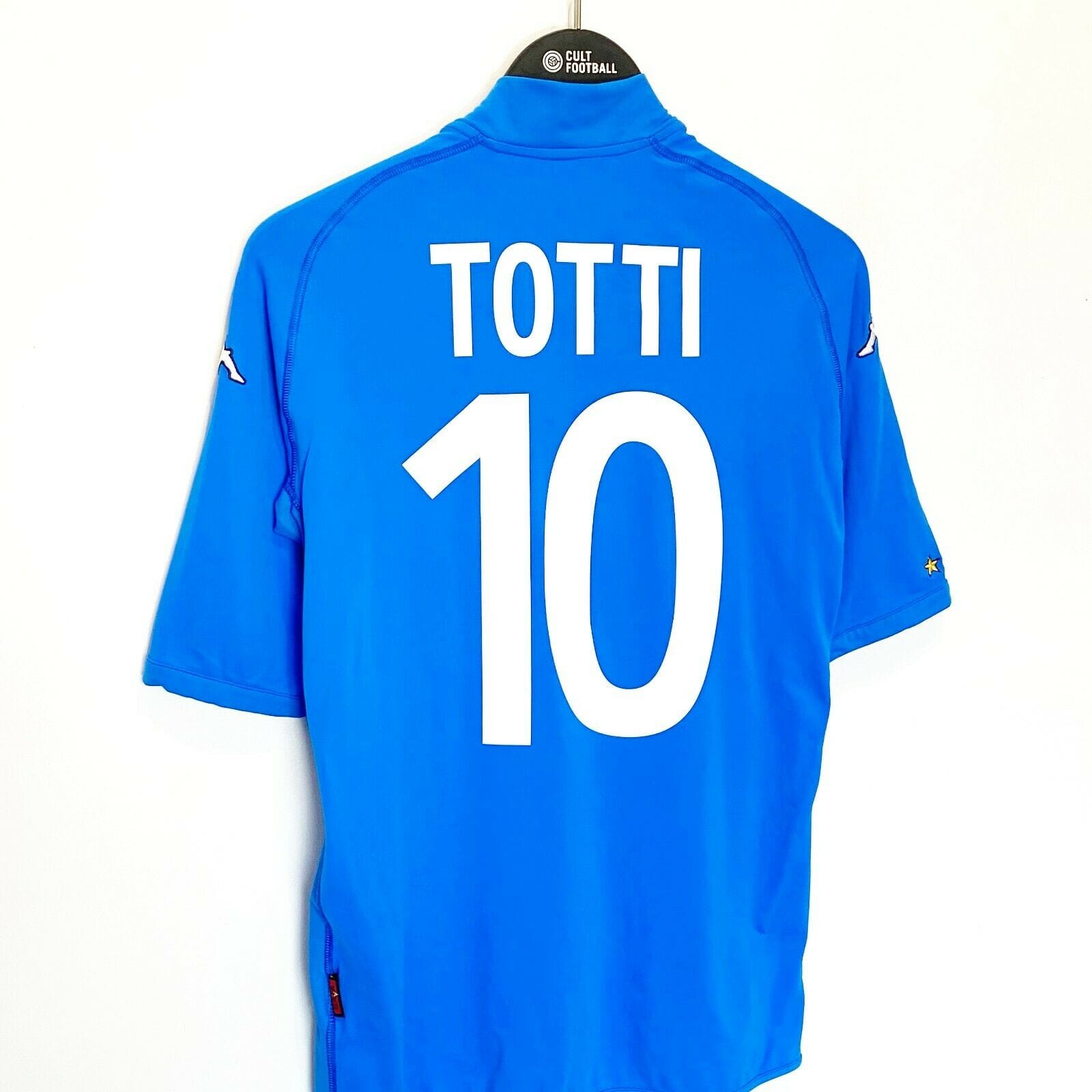 Italy 2002 TOTTI #10 Italy Vintage Kappa Home Football Shirt Jersey (M/L) AS Roma