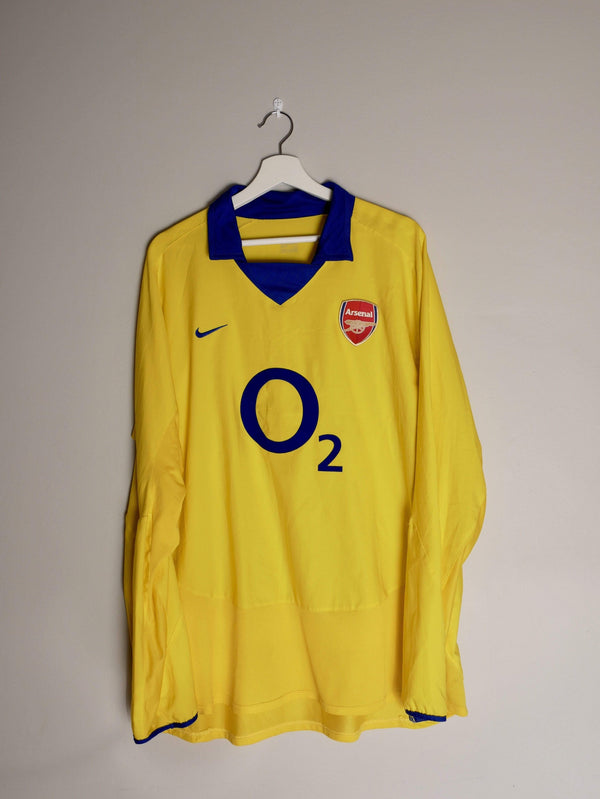Yellow Arsenal 2003 Away Kit Arsenal 2003-05 LS Away Shirt (Henry