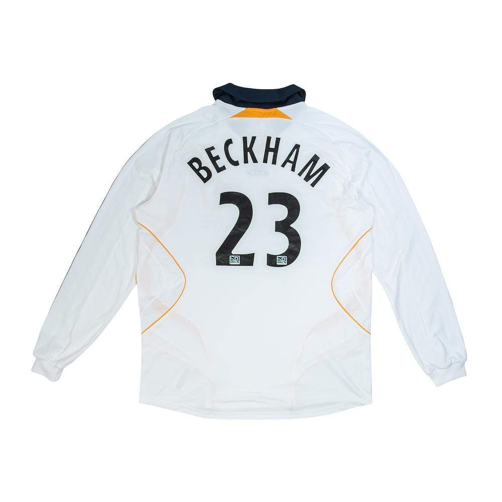 Beckham LA Galaxy Training Shirt Longsleeves Size Large - YFS - Your  Football Shirt