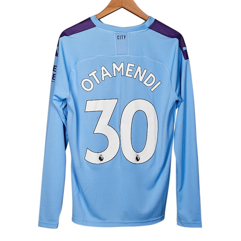 Manchester City No30 Otamendi Sec Away Long Sleeves Soccer Club Jersey