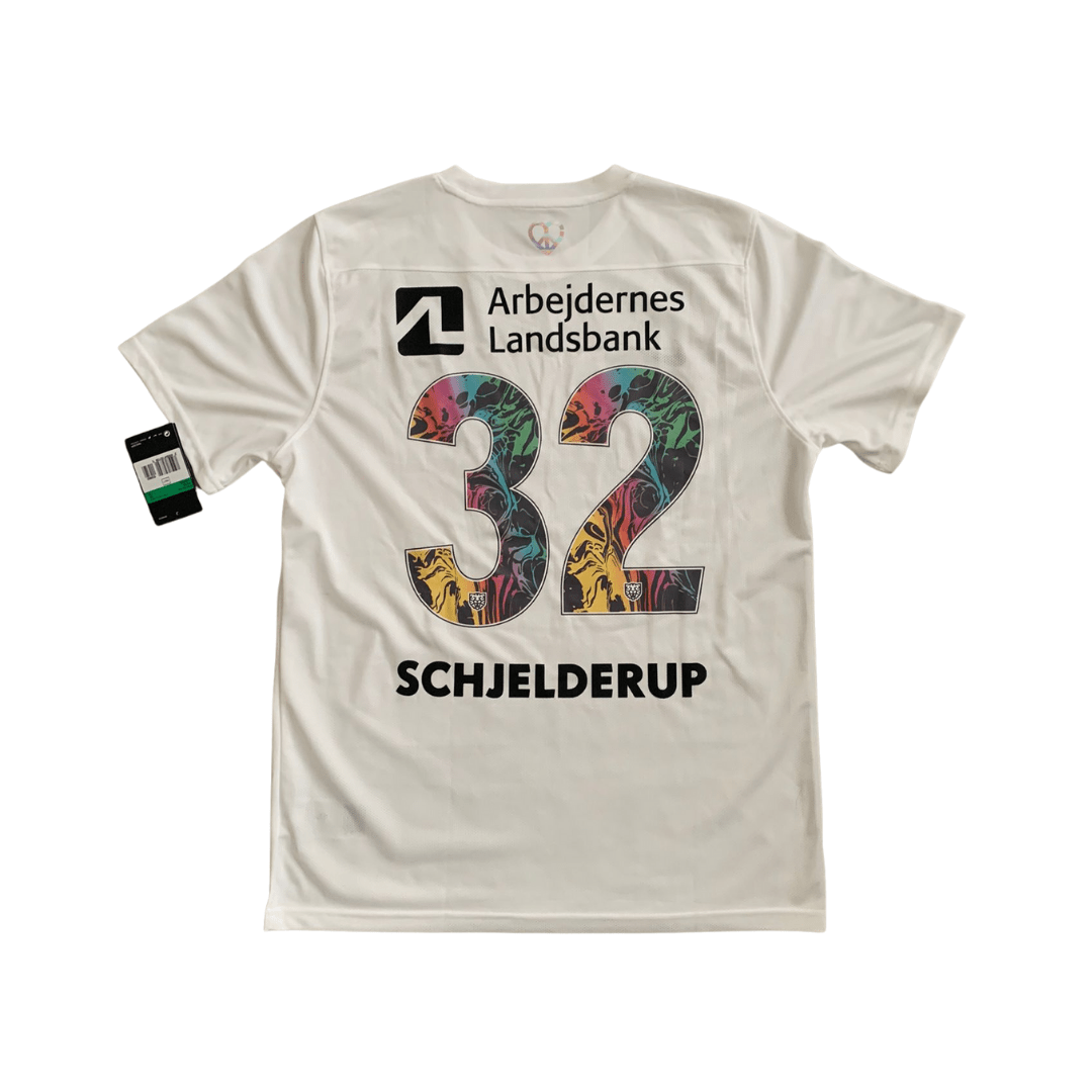 Football Shirt Collective 2021-22 FC Nordsjælland Pride Shirt BNWT SCHJELDERUP 32 XL