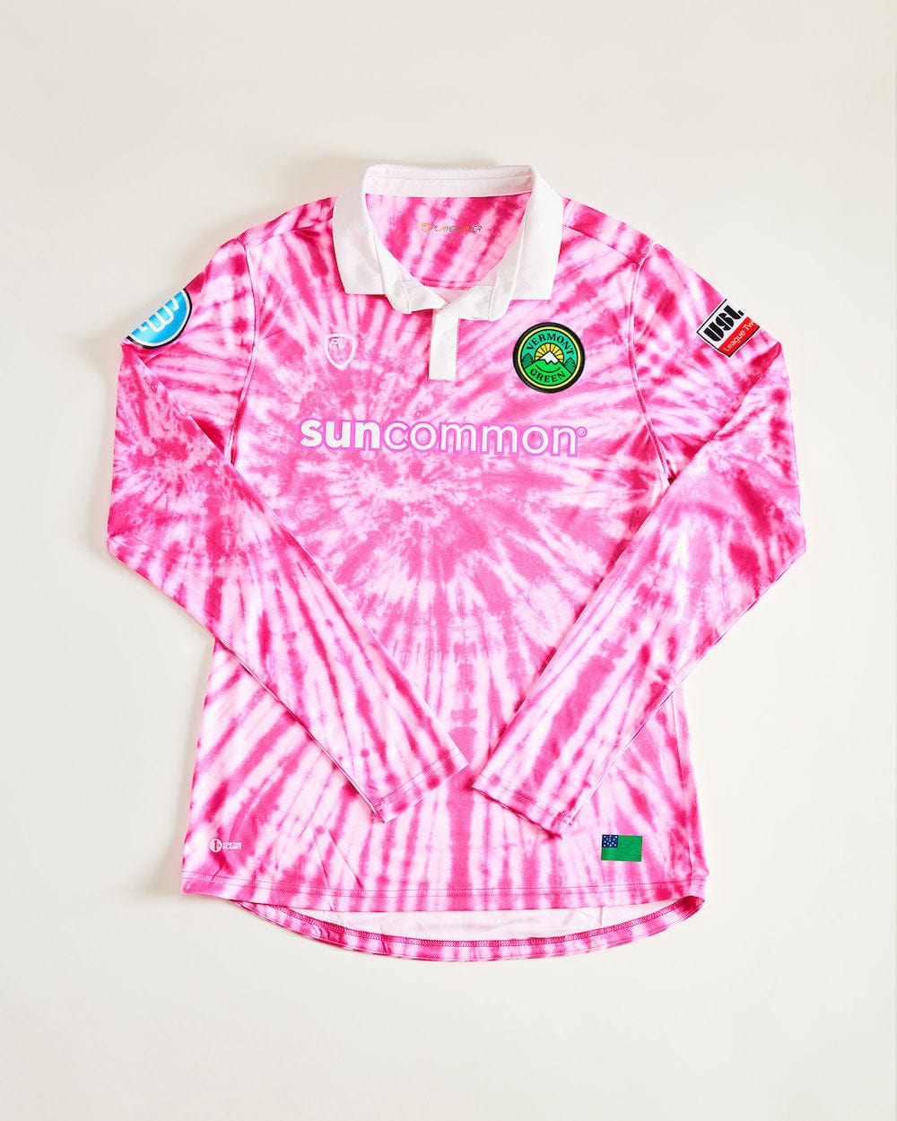 Football Shirt Collective 2022-23 Vermont Green pink swirl goalkeeper football shirt (BNIB)