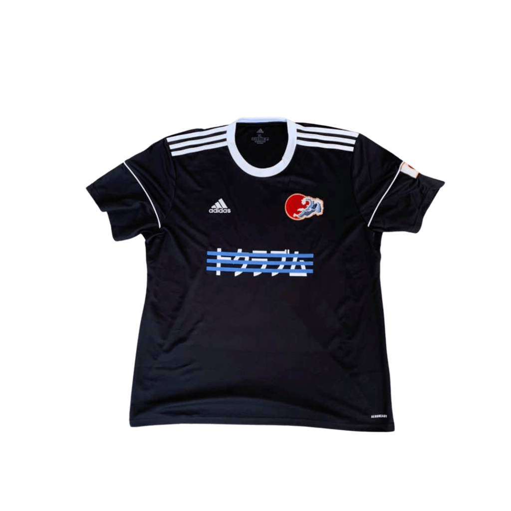 3 stripe kanji sun jersey black concept football shirt