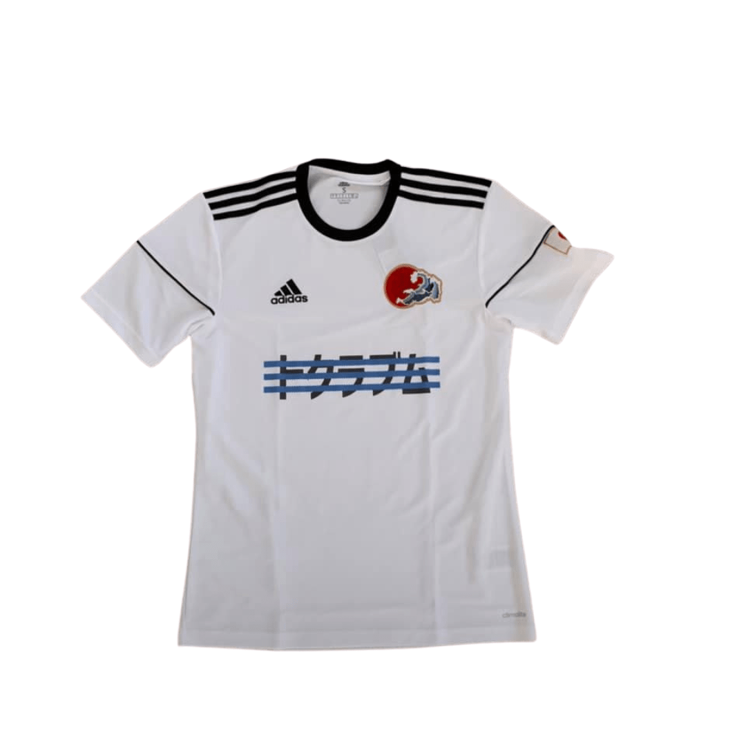 TheConceptClub 3 stripe kanji sun jersey white concept football shirt